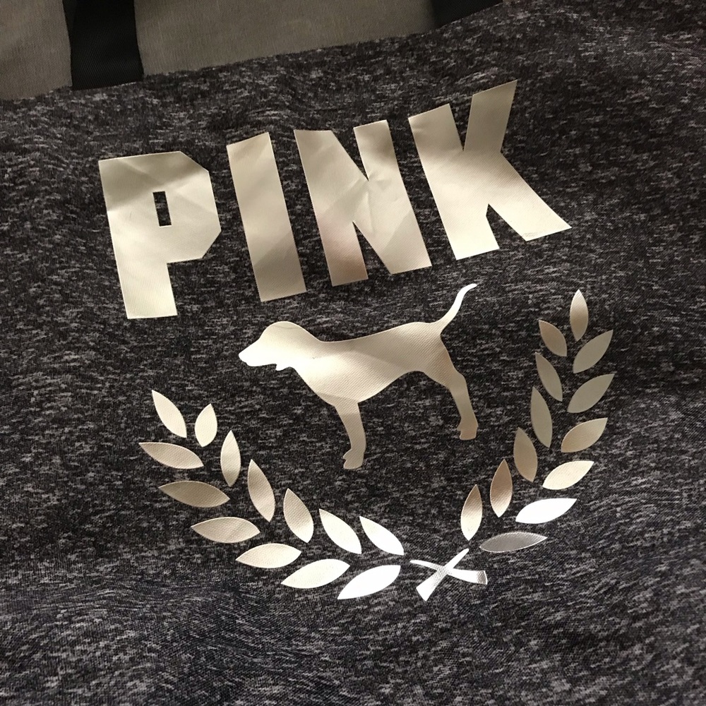 FREE PINK Victoria's Secret Grey Tote - Picture 2 of 5